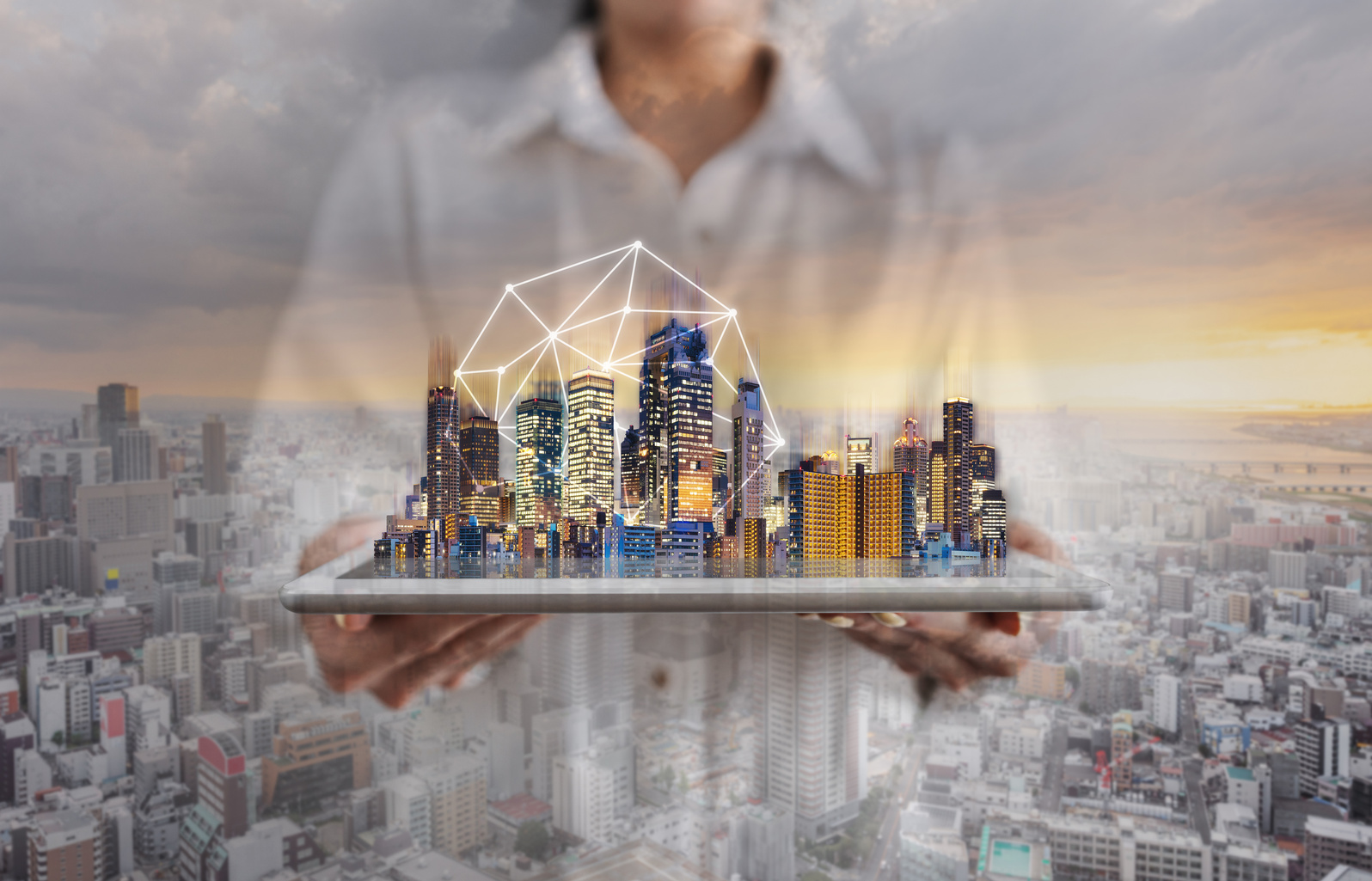 Real estate business, smart city, and building technology